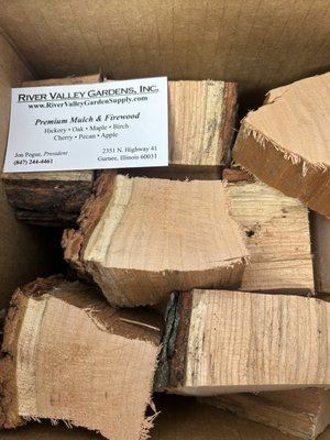 Smoking Woods - Smoking woods BBQ Woods Sold in chunks of firewood sized pieces. We have Oak, Cherry, Hickory, Sugar Maple, Apple (Chunks Only), Cherry. By the Bundle, Box, or Bulk Smoking Woods - Smoking woods BBQ Woods Sold in chunks of firewood sized pieces. We have Oak, Cherry, Hickory, Sugar Maple, Apple (Chunks Only), Cherry. By the Bundle, Box, or Bulk