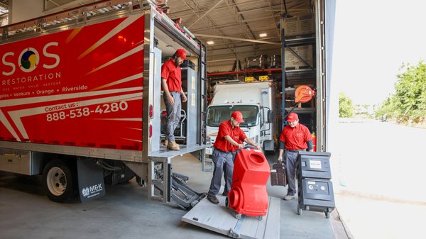 Company Vans - Check out our company vans! Here’s a glimpse of the fleet that drives SOS Restoration forward, always ready to bring top-quality service to your doorstep. Trusted, reliable, and always on the move!