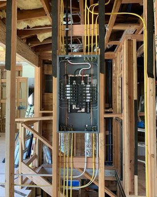 Electric work - This was a electric panel upgrade Electric work - This was a electric panel upgrade