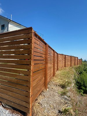 We install and paint fences! - Take a look at some of our fencing work We install and paint fences! - Take a look at some of our fencing work