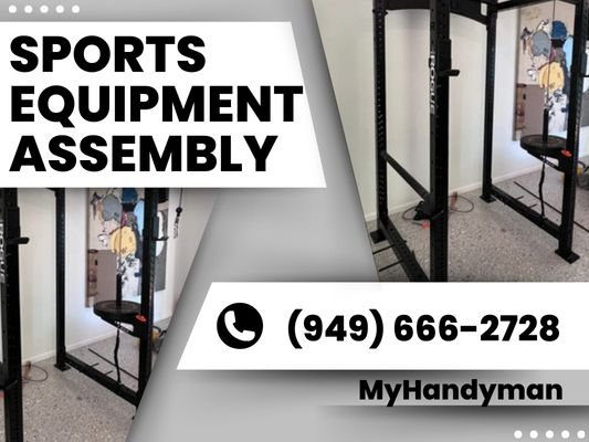Sports equipment assembly - Score big with MyHandyman! Our professionals specialize in swift and precise sports equipment assembly. Order today for a 10% discount. Elevate your game effortlessly! Sports equipment assembly - Score big with MyHandyman! Our professionals specialize in swift and precise sports equipment assembly. Order today for a 10% discount. Elevate your game effortlessly!