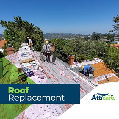 Roof Replacement - Roof replacement projects

The old roof had been in use for over 15 years and was damaged beyond repair. In less than a week, Atticare replaced the old roof with a brand new energy-efficient roof made by Owens Corning. The new roof not only improves the curb appeal of the house but also enhances the energy efficiency of the entire home. The project utilized high-quality materials, including Owens Corning Total Protection Roofing systems, which provide superior protection against the elements.

Project 2:
A roof replacement project in a residential area. The old roof was in poor condition and was no longer able to provide adequate protection against the elements. Atticare installed a new roof using Owens Corning Total Protection Roofing systems with COOL shingles, which reflect the sun's rays and help to maintain a safe and energy-efficient home. The new roof provides long-lasting protection against harsh weather conditions and improves the overall energy efficiency of the home.

Project 3
Recently, we had the opportunity to complete a project where we replaced the old roof and installed a brand-new HVAC system in a residential home. We understood that the old roof was no longer able to provide adequate protection, and the HVAC system was outdated, leading to high energy bills.

To ensure that the roof was properly installed and provided long-lasting protection against harsh weather conditions, we used Owens Corning Total Protection Roofing systems and high-quality materials. Our team of experts also installed a new energy-efficient HVAC system that was more efficient and cost-effective than the previous system.

Project 4
Roof replacement and solar installation services to a residential home. For this project, we installed Owens Corning Total Protection Roofing systems with COOL shingles to ensure that the roof provided superior protection against the elements and helped maintain an energy-efficient home.

We also installed a new solar system that helped to offset the electricity expenses of the home. This new system allowed homeowners to generate their own clean energy and reduce their reliance on traditional power sources, ultimately resulting in a significant decrease in their energy bills.

The installation of a new roof and solar system was done simultaneously to ensure seamless integration and minimize disruption to the homeowners. With this project, we were able to provide a comprehensive solution that not only enhanced the curb appeal of the home but also increased its energy efficiency and reduced its carbon footprint.