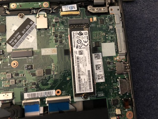 Hard drive on a laptop was install the bigger size die to space issue - A new drive PCIe NVMe was install in a laptop the smaller one was remove and the new bigger capacity was installed. And the whole drive was clone from small to new one Hard drive on a laptop was install the bigger size die to space issue - A new drive PCIe NVMe was install in a laptop the smaller one was remove and the new bigger capacity was installed. And the whole drive was clone from small to new one