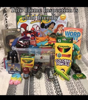 Snacks, drinks, and toys - We understand that you may need to bring your children to the home inspection. That’s fine with us! We provide snacks, drinks, toys and coloring books at every inspection. Snacks, drinks, and toys - We understand that you may need to bring your children to the home inspection. That’s fine with us! We provide snacks, drinks, toys and coloring books at every inspection.