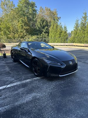 Lexus LC500 Detail - This Lexus LC500 came in for our ultimate detail along with a Hand Wax, it came out better than it did from the factory! The wax coating ensures a beautiful shiny protection for months to come! Lexus LC500 Detail - This Lexus LC500 came in for our ultimate detail along with a Hand Wax, it came out better than it did from the factory! The wax coating ensures a beautiful shiny protection for months to come!