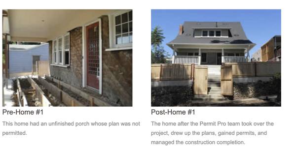 Permit Pro Success Stories - The Permit Pro Consultant has met with hundreds of homeowners on a confidential and non-bias basis to review their project strength and weakness. The following are just a few examples of the successes of the Pro permit Team!