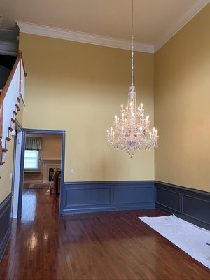 Entry way and foyer repaint - Our team turned this entry way and foyer into a bright inviting space!