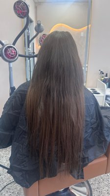 Elena Keratin Treatment - Keratin Treatment
Transform frizzy, unruly hair into smoother, shinier, more manageable locks. Our keratin treatment helps reduce frizz, enhance softness, and make everyday styling easier while leaving your hair with a beautiful, polished finish.