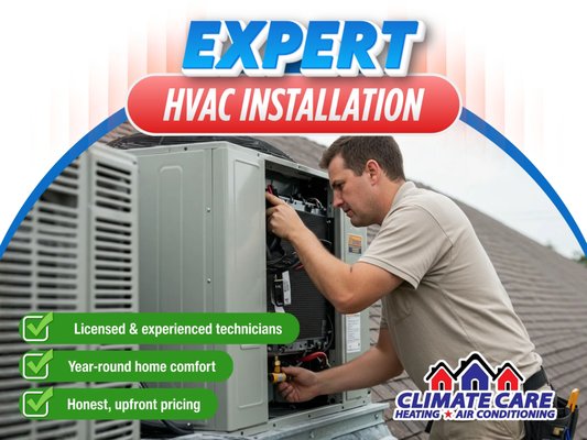 New Systems - When you need dependable AC installation in the Greater Sacramento, Stockton, and Modesto area, Climate Care Heating and Air Conditioning is the team to trust. Our licensed, experienced technicians deliver air conditioning installation done right the first time — backed by honest pricing, quality workmanship, and a commitment to your year-round comfort. Contact us today to schedule your air conditioning installation. New Systems - When you need dependable AC installation in the Greater Sacramento, Stockton, and Modesto area, Climate Care Heating and Air Conditioning is the team to trust. Our licensed, experienced technicians deliver air conditioning installation done right the first time — backed by honest pricing, quality workmanship, and a commitment to your year-round comfort. Contact us today to schedule your air conditioning installation.