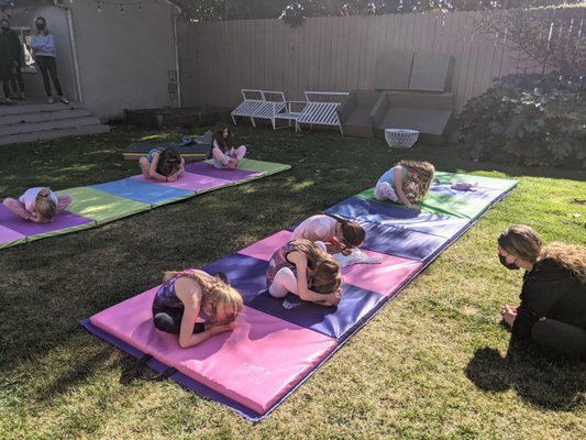 Gymnastics - Our mobile gymnastics classes are so much fun! We serve all of Los Angeles and our class sizes range from solo privates to groups of 6-8. Our bubbly and knowledgeable coaches bring everything needed for a fun, safe, and educational class, including mats, music, props, and of course stickers and prizes! Gymnastics - Our mobile gymnastics classes are so much fun! We serve all of Los Angeles and our class sizes range from solo privates to groups of 6-8. Our bubbly and knowledgeable coaches bring everything needed for a fun, safe, and educational class, including mats, music, props, and of course stickers and prizes!