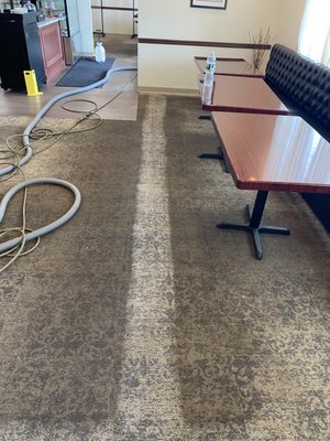 Restaurant Cleaning - Very high traffic restaurant.