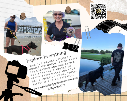 Dog Walks - Our dog walking service is not your run-of-the-mill dog walking service. We offer private one-on-one dog walks which are customizable according to your dog’s needs.
Your dog walker utilizes a mobile app which tracks their GPS location and our office monitors their routes to verify their walks and your dog’s location at all times.
Safety is our # 1 priority.
Regular dog walks help keep your pup healthier.
Just like us, dogs benefit greatly from regular exercise. Maintain a healthy weight. Better joint health. Regulates the digestive and urinary systems. Better mental and emotional health.
Mental stimulation means less destructive dogs.
When dogs have something fun to do during the day, they are less likely to be destructive in your home. Dogs can easily become bored during the day and a daily dog walk can be an easy fix for many behavioral problems.
Happier dogs and better socialization.
When your dog has a daily dog walk, they get to explore the neighborhood, sniff new scents, see wildlife, and experience other people with their pets. Dogs are social creatures and exposure to the outdoors allows for a better adjusted dog.
Fewer behavioral problems.
Our expert dog walkers will reinforce any training you have been providing your dog and will notify you of any behavioral issues so they can be addressed. Your dog walker will also teach proper leash skills, and reinforce basic training skills. Dog Walks - Our dog walking service is not your run-of-the-mill dog walking service. We offer private one-on-one dog walks which are customizable according to your dog’s needs.
Your dog walker utilizes a mobile app which tracks their GPS location and our office monitors their routes to verify their walks and your dog’s location at all times.
Safety is our # 1 priority.
Regular dog walks help keep your pup healthier.
Just like us, dogs benefit greatly from regular exercise. Maintain a healthy weight. Better joint health. Regulates the digestive and urinary systems. Better mental and emotional health.
Mental stimulation means less destructive dogs.
When dogs have something fun to do during the day, they are less likely to be destructive in your home. Dogs can easily become bored during the day and a daily dog walk can be an easy fix for many behavioral problems.
Happier dogs and better socialization.
When your dog has a daily dog walk, they get to explore the neighborhood, sniff new scents, see wildlife, and experience other people with their pets. Dogs are social creatures and exposure to the outdoors allows for a better adjusted dog.
Fewer behavioral problems.
Our expert dog walkers will reinforce any training you have been providing your dog and will notify you of any behavioral issues so they can be addressed. Your dog walker will also teach proper leash skills, and reinforce basic training skills.