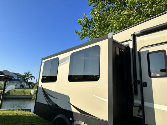 Roof Awnings and Slideouts - Installing slideout covers help against leaking seals and makes the overall valve of your rv increase Roof Awnings and Slideouts - Installing slideout covers help against leaking seals and makes the overall valve of your rv increase