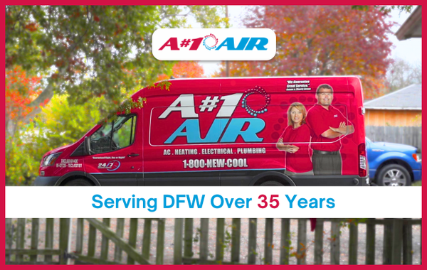 Over 35 Years Serving The DFW - For over 35 years, A#1 Air has been a trusted name in the DFW community, providing professional 24/7 emergency services. Our long-standing commitment to excellence ensures your HVAC, Plumbing, and Electrical needs are met with expertise and care. We keep your home comfortable and safe any time, day or night. Over 35 Years Serving The DFW - For over 35 years, A#1 Air has been a trusted name in the DFW community, providing professional 24/7 emergency services. Our long-standing commitment to excellence ensures your HVAC, Plumbing, and Electrical needs are met with expertise and care. We keep your home comfortable and safe any time, day or night.