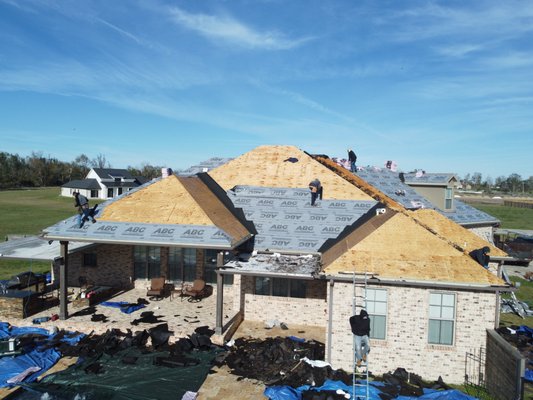 Massive Roof Replacement-- Post-Ida - The client's insurance company denied a full roof replacement until our contractor (and former insurance adjuster) stepped in. It was a big project and we couldn't be more proud of the finished product! Massive Roof Replacement-- Post-Ida - The client's insurance company denied a full roof replacement until our contractor (and former insurance adjuster) stepped in. It was a big project and we couldn't be more proud of the finished product!