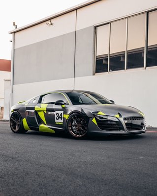 Audi R8 Custom Wrap - An example of an Audi R8 that we wrapped in Sync Wraps signature colors with Rally Badging.
Colors: Avery Satin Dark Gray (New Release Jun 2020) & 3M Matte Neon Yellow Audi R8 Custom Wrap - An example of an Audi R8 that we wrapped in Sync Wraps signature colors with Rally Badging.
Colors: Avery Satin Dark Gray (New Release Jun 2020) & 3M Matte Neon Yellow