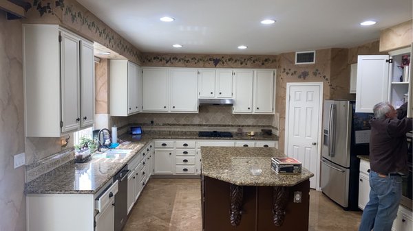 Kitchen cabinet refinishing project. Get your quote today. - This refinishing cabinet project was completed in three days for a beautiful, modern look . Kitchen cabinet refinishing project. Get your quote today. - This refinishing cabinet project was completed in three days for a beautiful, modern look .