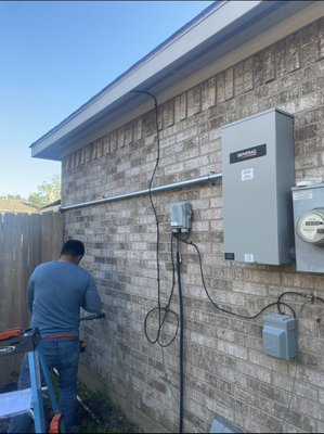 Generac #1 - We installed a new transfer switch and generac generator Generac #1 - We installed a new transfer switch and generac generator