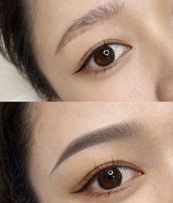 Microblading eyebrows - Before after survey