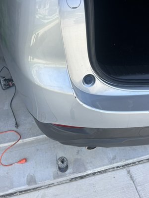 Bumper cover repair 2023 Mazda. - This bumper had scrapes and a cut underneath tail light due to small accident, customer contacted me and appointment was set same day, job took approximately 30-40 minutes. Bumper cover repair 2023 Mazda. - This bumper had scrapes and a cut underneath tail light due to small accident, customer contacted me and appointment was set same day, job took approximately 30-40 minutes.