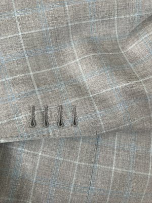 Making functional buttons holes - We are finishing the buttonholes by hand, my client has selected the best quality finish, it is very important to pay attention to the small things on the clothes. We have the sewing machine that makes very good functional button holes but by hand it's another level. Making functional buttons holes - We are finishing the buttonholes by hand, my client has selected the best quality finish, it is very important to pay attention to the small things on the clothes. We have the sewing machine that makes very good functional button holes but by hand it's another level.