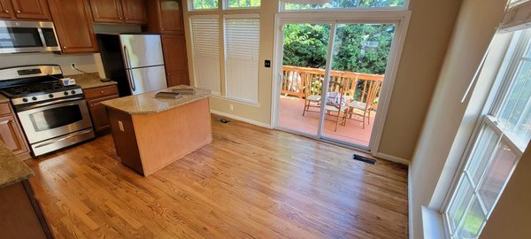 Sanding - Before and after a sanding