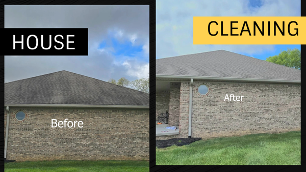 Roof and house wash - The beautiful before and after of a roof and house cleaning Roof and house wash - The beautiful before and after of a roof and house cleaning