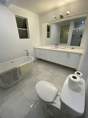 Bathroom Renovations - These are some of the photos of the past full scale bathroom renovations that we’ve done. We do it all from demolition to finishing. feel free to contact us for any questions! Bathroom Renovations - These are some of the photos of the past full scale bathroom renovations that we’ve done. We do it all from demolition to finishing. feel free to contact us for any questions!