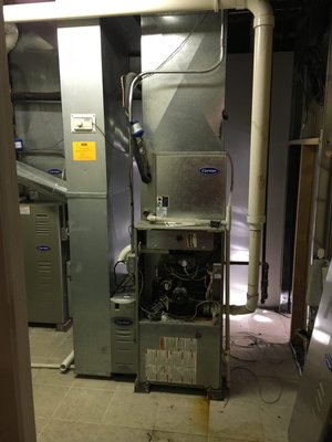 Before and After - A Carrier with a bad secondary heat exchanger. Before and After - A Carrier with a bad secondary heat exchanger.