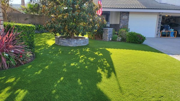 Front Yard - This project was completed hand in hand with a partner company. They provided the client & we provided the installation. This was a beautiful yard to begin with, but with a bit of effort it has become the best front yard in the neighborhood! Front Yard - This project was completed hand in hand with a partner company. They provided the client & we provided the installation. This was a beautiful yard to begin with, but with a bit of effort it has become the best front yard in the neighborhood!