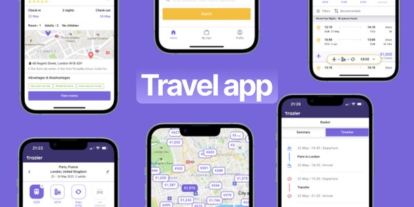 Travel , booking website & app design - Trazler is an app where cutting-edge design meets unparalleled user experience, revolutionizing the way modern
travelers embark on their journeys. Our meticulously crafted UI/UX design sets a new standard
for travel apps, seamlessly blending aesthetic appeal with intuitive functionality.
✔ The interface is thoughtfully designed with a clean and modern aesthetic, reflecting the spirit
of exploration and adventure. The harmonious combination of typography, spacing, and
imagery creates a visually engaging experience that sparks wanderlust in users.
✔ The color palette of the app has been carefully selected to evoke a sense of tranquility,
inspiration, and discovery. Subtle gradients and soothing tones create a visually cohesive
environment, while vibrant accents add pops of energy and excitement.
✔ The well-organized menus and streamlined layout allow users to access essential information
and functionalities without any confusion or clutter. Visual storytelling takes center stage.
Every feature of design has been meticulously crafted with attention to even the smaller
details. Soft transitions, slick animations, and micro-interactions add sophistication to the app,
enhancing the overall user experience. Travel , booking website & app design - Trazler is an app where cutting-edge design meets unparalleled user experience, revolutionizing the way modern
travelers embark on their journeys. Our meticulously crafted UI/UX design sets a new standard
for travel apps, seamlessly blending aesthetic appeal with intuitive functionality.
✔ The interface is thoughtfully designed with a clean and modern aesthetic, reflecting the spirit
of exploration and adventure. The harmonious combination of typography, spacing, and
imagery creates a visually engaging experience that sparks wanderlust in users.
✔ The color palette of the app has been carefully selected to evoke a sense of tranquility,
inspiration, and discovery. Subtle gradients and soothing tones create a visually cohesive
environment, while vibrant accents add pops of energy and excitement.
✔ The well-organized menus and streamlined layout allow users to access essential information
and functionalities without any confusion or clutter. Visual storytelling takes center stage.
Every feature of design has been meticulously crafted with attention to even the smaller
details. Soft transitions, slick animations, and micro-interactions add sophistication to the app,
enhancing the overall user experience.