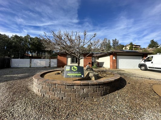 Retaining Wall - Retaining wall around tree as well as DG. Retaining Wall - Retaining wall around tree as well as DG.