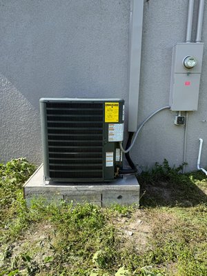 15.2 SEER Goodman Heat Pump Split System – Vertical Air Handler & Condenser - Professionally Installed & Permitted 15.2 SEER Goodman Heat Pump Split System with Vertical Air Handler and Outdoor Condenser – High Efficiency Residential HVAC Solution” 15.2 SEER Goodman Heat Pump Split System – Vertical Air Handler & Condenser - Professionally Installed & Permitted 15.2 SEER Goodman Heat Pump Split System with Vertical Air Handler and Outdoor Condenser – High Efficiency Residential HVAC Solution”