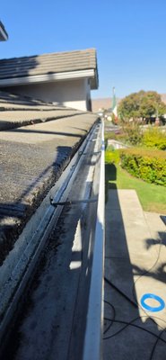 gutter cleaning - We were contacted to clean the gutters and solar panels, on arrival, we noticed a huge amount of debris on the roof so we went ahead and cleared everything. His gutters got clean down spouts and solar panels gutter cleaning - We were contacted to clean the gutters and solar panels, on arrival, we noticed a huge amount of debris on the roof so we went ahead and cleared everything. His gutters got clean down spouts and solar panels