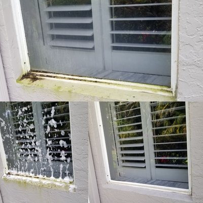 window cleaning detailing - window & sills detailing