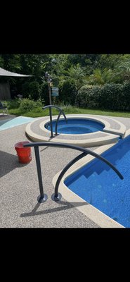 Pool & Spa Safety Handrail Installation - Installed new safety handrails for both the pool steps and spa entry to improve accessibility and safety. Properly anchored and secured into the pool deck, these handrails provide stable support when entering or exiting the pool and spa.
Upgrading or adding handrails is a great way to improve pool safety for families, guests, and anyone who needs extra stability around the water.
✔ Pool step handrail installation
✔ Spa entry safety rail installation
✔ Secure deck anchoring
✔ Improved pool safety and accessibility
Mosaic Pool Services LLC
Jacksonville, FL | Family Owned | 10+ Years Experience Pool & Spa Safety Handrail Installation - Installed new safety handrails for both the pool steps and spa entry to improve accessibility and safety. Properly anchored and secured into the pool deck, these handrails provide stable support when entering or exiting the pool and spa.
Upgrading or adding handrails is a great way to improve pool safety for families, guests, and anyone who needs extra stability around the water.
✔ Pool step handrail installation
✔ Spa entry safety rail installation
✔ Secure deck anchoring
✔ Improved pool safety and accessibility
Mosaic Pool Services LLC
Jacksonville, FL | Family Owned | 10+ Years Experience