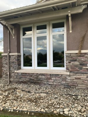 Fontana Milguard Project - We did a vinyl cut out installation where we cut out an existing vinyl window to accommodate a new vinyl retrofit window Fontana Milguard Project - We did a vinyl cut out installation where we cut out an existing vinyl window to accommodate a new vinyl retrofit window