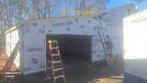 The Sanfor garage replacement - we toredown and rebuilt this garage in Sanford Maine. The Sanfor garage replacement - we toredown and rebuilt this garage in Sanford Maine.