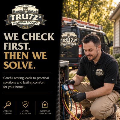 About T. Byrd's, now Tru72 - ### About T. Byrd's, now Heating & Cooling - Raleigh

At Tru72 Heating & Cooling, we believe home comfort should be simple. When your heating or cooling system isn't working properly, you deserve honest answers, professional service, and technicians who take the time to do things right.

Our team proudly serves Raleigh, Wake Forest, Youngsville, Cary, Durham, and the surrounding communities with residential heating and cooling services designed around one simple philosophy:

**We don't guess, we test.**

Too often, HVAC companies rely on assumptions when diagnosing comfort problems. At T. Byrd's, we believe homeowners deserve better. That's why we use a test-first approach to evaluate system performance, identify root causes, and provide recommendations based on real data. Whether we're troubleshooting a repair, performing maintenance, improving indoor air quality, or helping you select a replacement system, our goal is to provide solutions you can trust.

Our services include:

• Heating and air conditioning repair
• Heat pump service and replacement
• Furnace service and installation
• Air conditioning installation and replacement
• Preventive maintenance and tune-ups
• Indoor air quality solutions
• Thermostats and controls
• Residential HVAC system upgrades
• Comfort and airflow evaluations

Every member of our team is committed to treating customers the way we'd want our own families treated. That means showing up on time, respecting your home, communicating clearly, and standing behind our work. We understand that inviting someone into your home requires trust, and we work hard to earn that trust on every visit.

Tru72 is a family-driven company built on values that have guided our organization since 1972. While our look may be modern, our approach remains rooted in old-fashioned service, accountability, and craftsmanship. We believe quality work still matters, details matter, and relationships matter.

Our commitment to homeowners can be summed up in three words:

**Clean. Quality. Comfort.**

Clean means respecting your home and leaving it better than we found it.

Quality means taking the time to diagnose problems correctly, perform repairs properly, and install equipment according to best practices.

Comfort means helping your family enjoy reliable heating and cooling through every season.

Whether you need a simple repair, seasonal maintenance, improved indoor air quality, or a complete system replacement, our team is here to help. We service all major brands and work hard to provide solutions that fit your home's needs and your budget.

At Tru72 Heating & Cooling, we know that comfort isn't just about temperature. It's about confidence—confidence that the work was done correctly, confidence that your system is operating safely and efficiently, and confidence that you have a team you can rely on when you need us.

Thank you for considering Tru72 Heating & Cooling. We look forward to serving you and showing you what Comfort Done Right really means.
