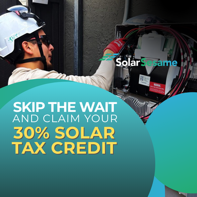 No waiting, No hassle, 30% Federal Solar Tax Credit instantly - Why wait until next tax season to save? With our brand-new ISOP — Instant Savings Ownership Plan, you don’t have to! 🎉 Get your 30% Federal Solar Tax Credit instantly — no waiting, no hassle, just immediate savings on your solar installation. ☀️💰 Take control of your energy and your savings today. Let’s chat — when’s a good time for a quick call? 📞 👉 Call us at (650) 777-8645 🌐 Visit SolarSesame.com No waiting, No hassle, 30% Federal Solar Tax Credit instantly - Why wait until next tax season to save? With our brand-new ISOP — Instant Savings Ownership Plan, you don’t have to! 🎉 Get your 30% Federal Solar Tax Credit instantly — no waiting, no hassle, just immediate savings on your solar installation. ☀️💰 Take control of your energy and your savings today. Let’s chat — when’s a good time for a quick call? 📞 👉 Call us at (650) 777-8645 🌐 Visit SolarSesame.com