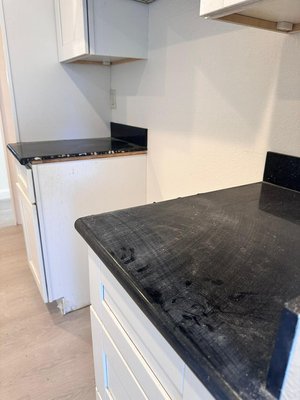 Countertops - Move out cleaning with dust and dirty Countertops - Move out cleaning with dust and dirty