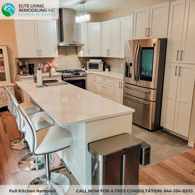 Full Kitchen Remodel - Bonita, Ca - Our clients goal was to have a bigger, more functional cooking space. As well they wanted a more personalized style and selected materials and finished more appealing to their taste.
In this Kitchen remodel we used new appliances, new backsplash, new cabinets, new Quartz countertop, new porcelain tiles flooring. Full Kitchen Remodel - Bonita, Ca - Our clients goal was to have a bigger, more functional cooking space. As well they wanted a more personalized style and selected materials and finished more appealing to their taste.
In this Kitchen remodel we used new appliances, new backsplash, new cabinets, new Quartz countertop, new porcelain tiles flooring.