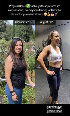 Before/After! - More than just a gym! It's a rare gem in Garden Grove. The coaches are knowledgeable, detail oriented, and friendly. I've never done weight training before, but just shortly after a few classes I felt confident and comfortable around the barbell. The community is supportive, and welcoming. The value they provide at this facility is incomparable to any other gym around the area. They have all the amenities and programs to help you reach your goals. From educational seminars, movement corrective programs, In-Body Scans, Cryotherapy, Infrared Sauna, Massage Therapy, private gym access, etc!  I really can't say enough about this place, I love it!