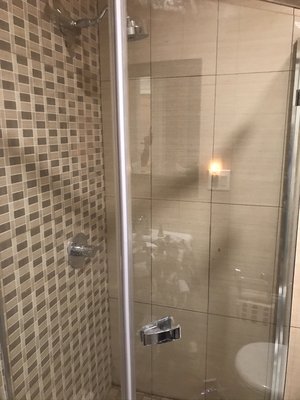Maple street corner shower installation - This was a corner shower on maple street in Brooklyn Maple street corner shower installation - This was a corner shower on maple street in Brooklyn