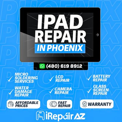iPad repair - iPad repairs in Phoenix, AZ
Very good quality part
Warranty
experience
All | HERE! iPad repair - iPad repairs in Phoenix, AZ
Very good quality part
Warranty
experience
All | HERE!
