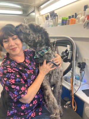 Why choose BeachTown Pets Mobile Spa? - Text us at 5627541170 to schedule.
We have been in the pet care industry for over 15 years and when Covid happened, we decided to create a way where we can continue to care for pets but bring the care to the owners' homes. Our lead groomer, Dory, has worked as a veterinary technician for many years and she brings her expertise in animal care and pet behavior to BeachTown Pets. We specialize in working with each pet to make him/her feel comfortable and safe. We here at BeachTown Pets Mobile Spa understand our pets are precious and dear to us, and we strive to treat each pet like family! Why choose BeachTown Pets Mobile Spa? - Text us at 5627541170 to schedule.
We have been in the pet care industry for over 15 years and when Covid happened, we decided to create a way where we can continue to care for pets but bring the care to the owners' homes. Our lead groomer, Dory, has worked as a veterinary technician for many years and she brings her expertise in animal care and pet behavior to BeachTown Pets. We specialize in working with each pet to make him/her feel comfortable and safe. We here at BeachTown Pets Mobile Spa understand our pets are precious and dear to us, and we strive to treat each pet like family!