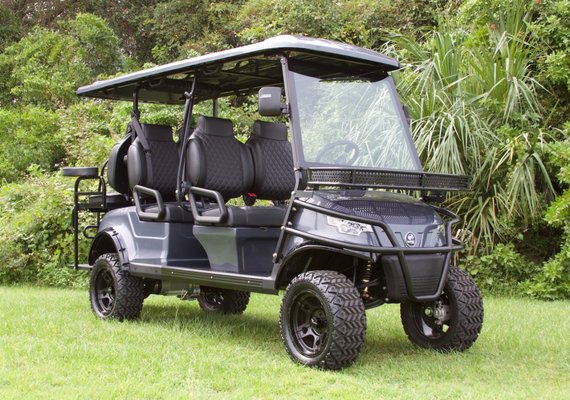 NEW 2023 EPIC e60L (Charcoal) - 2023 EPIC Carts e60L
(6 Seater Lifted)
Color: Charcoal NEW 2023 EPIC e60L (Charcoal) - 2023 EPIC Carts e60L
(6 Seater Lifted)
Color: Charcoal