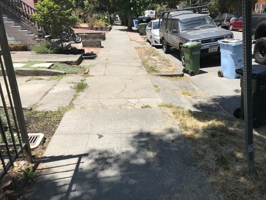 Sidewalk construction - Client wanted to repair his sidewalk/driveway Sidewalk construction - Client wanted to repair his sidewalk/driveway