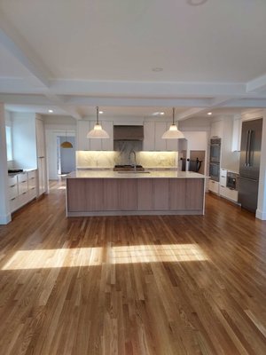 Custom Kitchen Remodel - Full custom kitchen & living room remodel. Recessed & under cabinet lighting, pendant lighting Custom Kitchen Remodel - Full custom kitchen & living room remodel. Recessed & under cabinet lighting, pendant lighting