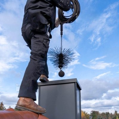 Chimney Tube Cleaning - Our tech manually checked the tube system and found clean it Chimney Tube Cleaning - Our tech manually checked the tube system and found clean it